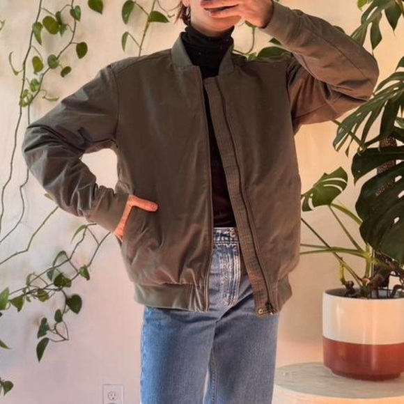 lululemon lab Ashta Bomber Jacket
Reversible | sz mens lg | army green - Picture 1 of 5